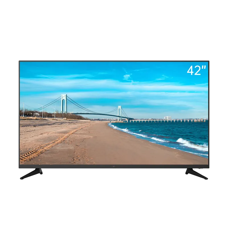 42 "Smart LED Телевизор цена по прейскуранту завода-изготовителя по индивидуальному заказу OEM и ODM сервис, приставка Android TV с Google Assistant и стержень из хром-литой встроенный
