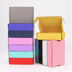 LZ paketi stok yüksek dereceli renkli hediye kat oluklu kutu özel Logo karton mailler ambalaj kutusu küçük iş için - Product Image 5