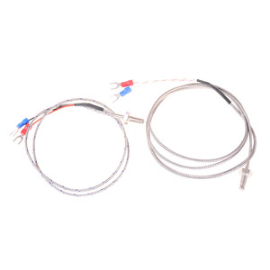 M6 Screw Probe K Type 0.5m/ 1メートルIndustrial Temperature Sensor Cable Wire K Type Thermocouple Temperature Controller - Product Image 3