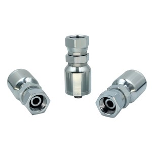 HW-22611D高压液压公黄铜软管接头母BSP平行管旋转接头60度锥