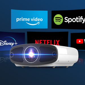 Proyector WiFi Android 11 4K con 2G RAM y altavoz estéreo incorporado Lámparas LED LCD para negocios y uso de películas Enchufe europeo de EE. UU. - Product Image 5