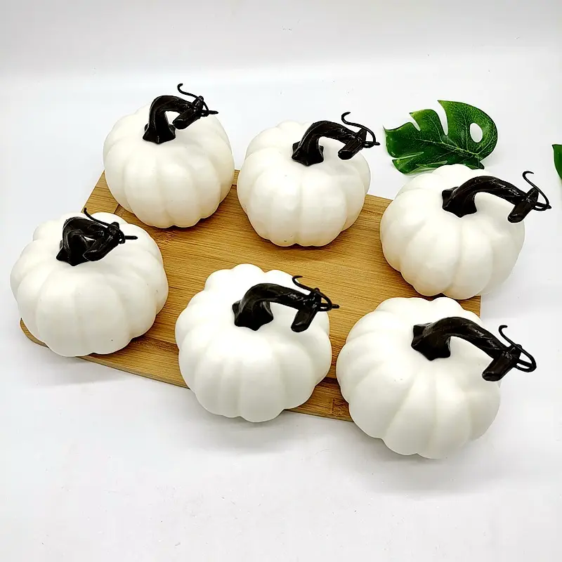 Faux artificiale zucche schiuma decorativo Da Tavolo bianco per Halloween Ringraziamento Raccolto Caduta Decorazioni Per La Casa