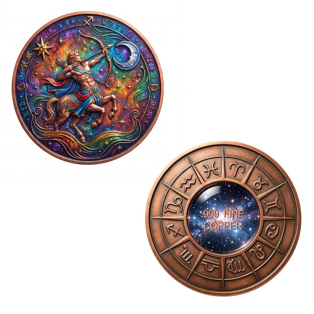 Moneda con signo de estrella 3D