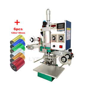 Stampaggio a caldo macchina per la codifica automatica data di stampa con la timbratura a caldo foglio di carta dorata 220/110V pneumatica bronzatrice - Product Image 6