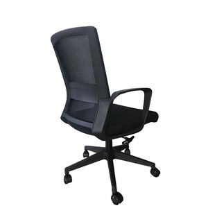 Free Sample Factory Direct Black Full Mesh Staff Visitor Armrest <strong>Swivel</strong> Home Office Computer Ergonomic Conference Chair - Product Image 3