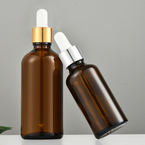 5ml 10ml <span class=keywords><strong>15ml</strong></span> 20ml 30ml 50ml 60ml 100ml hổ phách chăm sóc da chai thủy tinh với vàng nhôm ống nhỏ giọt cho tinh dầu - Product Image 3