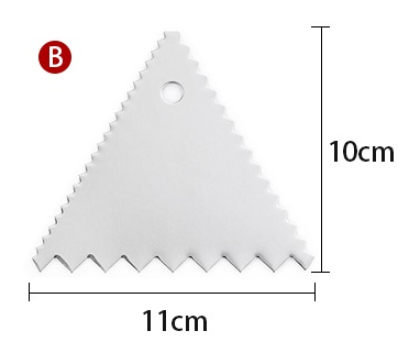 silver - B - Coarse tooth triangular