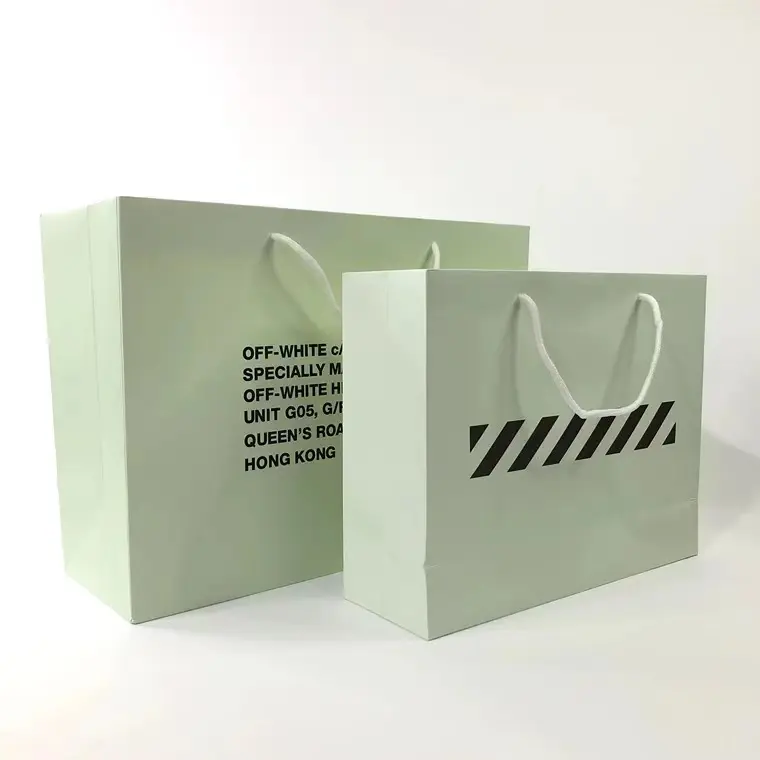 Logo personnalisé boutique petit sac cadeau de luxe vêtements de détail shopping sacs de transport en papier pour emballage de magasin de vêtements