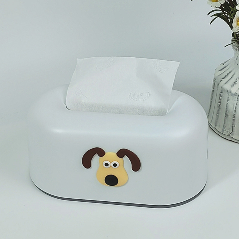 White dog head sticker