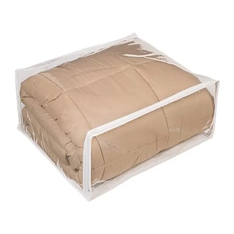 Bolsa de plástico para cama, bolsa de embalaje de pvc transparente