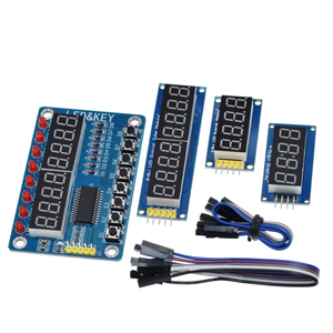 TM1637 4 bit/TM1638/74 hc595 8 bit digitale LED modulo 7 segmento 0.36 pollici orologio tubo anodo rosso quattro Driver seriale - Product Image 2