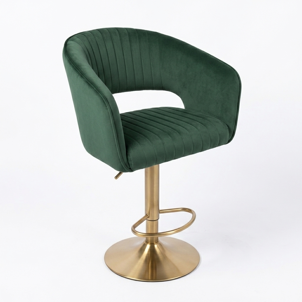 Dark green Velvet+Brushed Gold Metal