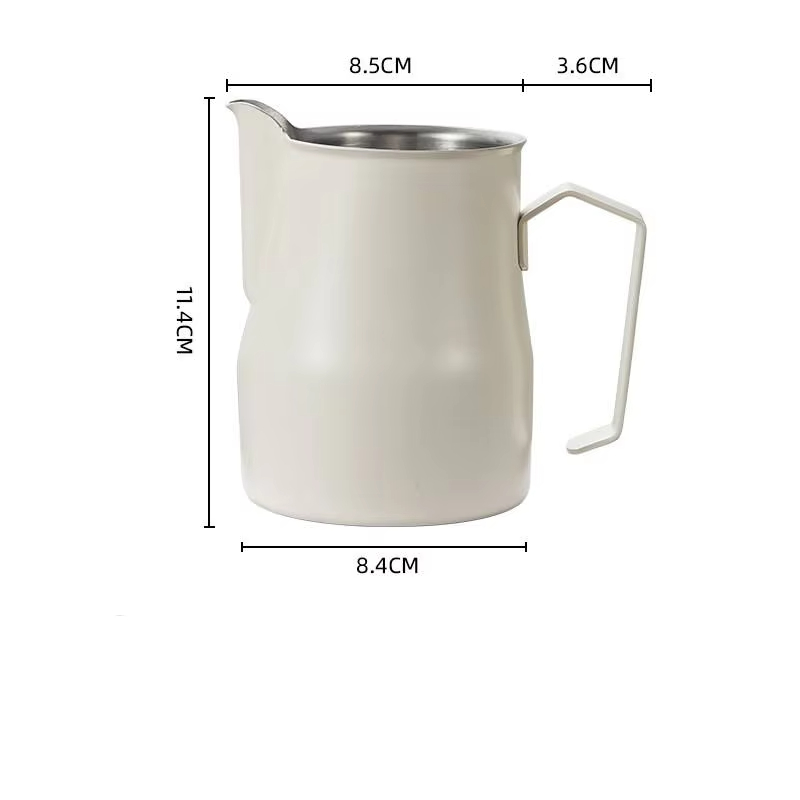 bec verseur en forme de bouche de grue blanc crème 480ml