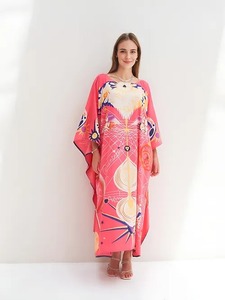 Kadın <span class=keywords><strong>Plus</strong></span>-Size Kaftan dijital baskılı uzun dış ticaret en iyi SellerPrinted uzun Kaftan gündelik giyim akşam Styling Kaftan