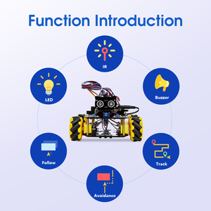 4WD ESP32 akıllı Robot araç kiti AI görüş çip (K210) engel kaçınma takip kök programlama eğitim Arduino için
