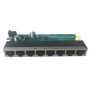 8ポート10/100MbpsインターネットサービスISPVLANポートアイソレーションDC5V 12V出力リバースPoEインバーソネットワークスイッチボード - Product Image 2
