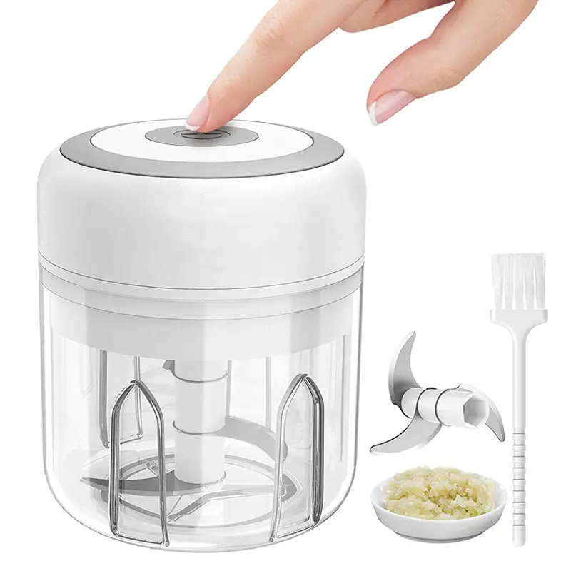 Hachoir à viande électrique intelligent, Rechargeable par USB, vente en gros, 100ml/250ml, pour aliments et légumes, accessoires de cuisine