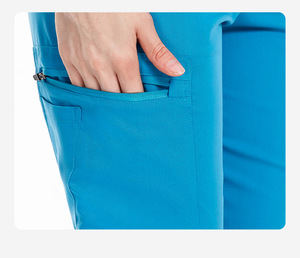 ชุดผ้าฟอกสำหรับผ่าตัดผ้าเรยอนระบายอากาศได้ดีไซส์ XL ออกแบบโลโก้ได้ตามต้องการชุดเครื่องแบบโรงพยาบาลพิมพ์ลายสำหรับแพทย์พยาบาล - Product Image 5