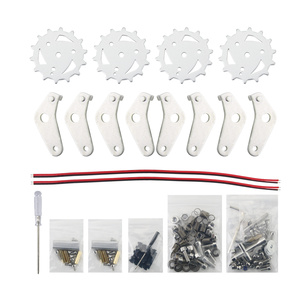 TS100 metallo RC Robot serbatoio auto telaio assorbimento degli urti auto con 12V 330RPM #25 motore per Arduino fai da te - Product Image 3