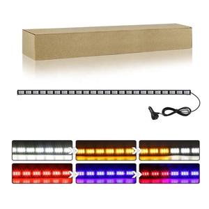 LED kırmızı mavi renk değiştirme Bar ışığı çok fonksiyonlu uyarı kamyon yanıp sönen kubbe araba evrensel çakarlı lamba - Product Image 1