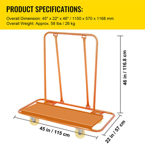 Nhiệm vụ nặng nề di chuyển đồ nội thất tay xe tải <span class=keywords><strong>Dolly</strong></span> dịch vụ giỏ hàng thủy tinh và đá Giao thông vận tải - Product Image 4