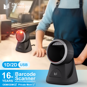 Xincode Lector 2D条形码桌面扫描仪表1D阅读器价格检查器超市固定条形码扫描仪阅读器 - Product Image 1
