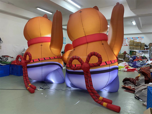 Waving kol ile özelleştirilmiş LED aydınlatma şişme şanslı servet kedi - Product Image 5