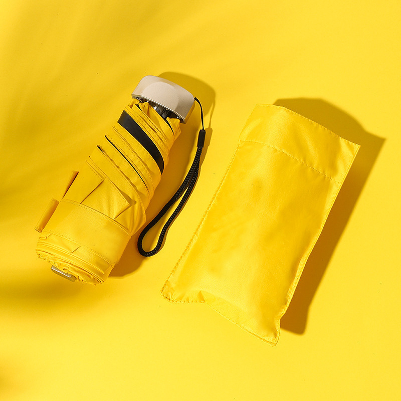 50% de réduction sur le parapluie plat - jaune