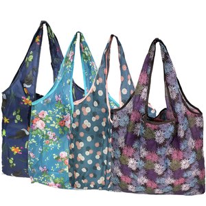 Tùy Chỉnh Sinh Thái Tái Chế Có Thể Gập Lại Hàng Tạp Hóa Tote Túi Nhiệm Vụ Nặng Nề Sọc Mô Hình Tái Sử Dụng Gấp Mua Sắm Túi Đối Với Quà Tặng - Product Image 2