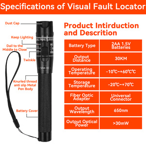 มิเตอร์ทดสอบสายเคเบิลใยแก้วนำแสงพร้อมเครือข่าย GPRS 4G Wi-Fi 3G GSM สำหรับอุปกรณ์ออปติก - Product Image 5