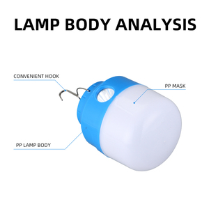 LED kamp el feneri 50W DC5V şarj edilebilir Led Torch şarjlı ışık güneş acil ampul PP plastik 75 depo sensörü 70 5V - Product Image 6