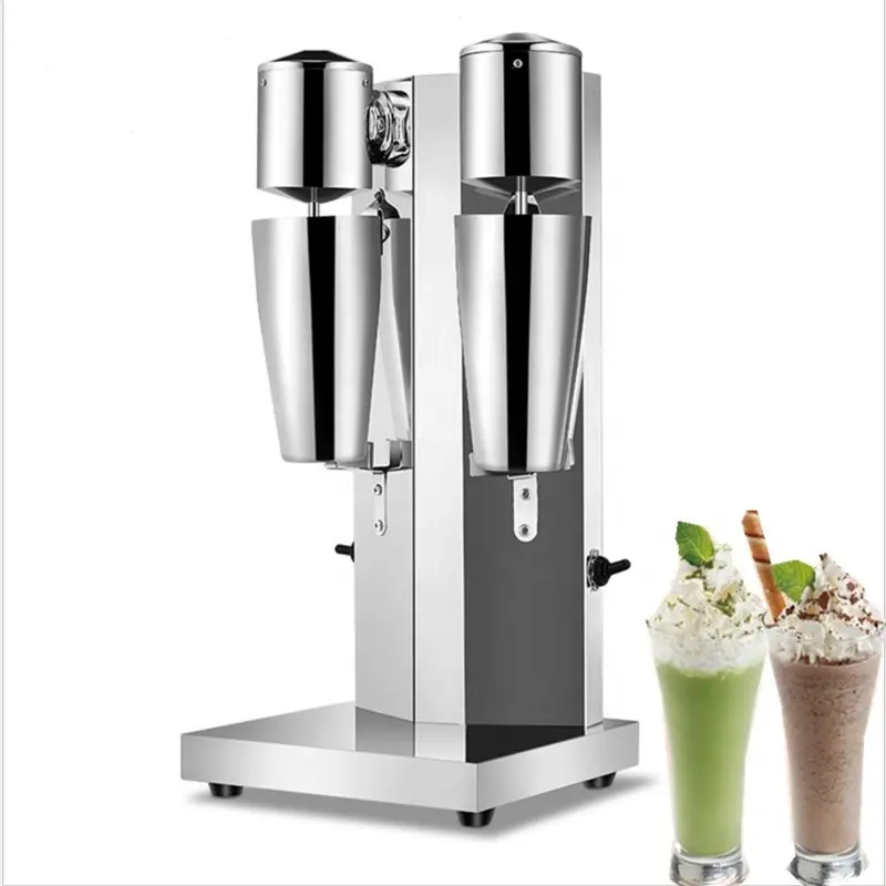 Yüksek kaliteli Milk shake yumuşak dondurma mikser Blender kokteyl paslanmaz çelik karıştırıcı Shake makinesi