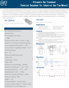 Ultrasone Gasstroomsensor Hoge Nauwkeurigheid Transducer Voor Rookgasbewaking - Product Image 6