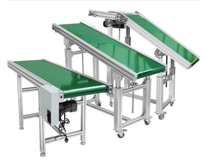 Línea de sistema transportador de carga de correa de cadena de rodillos de PVC automática - Product Image 1