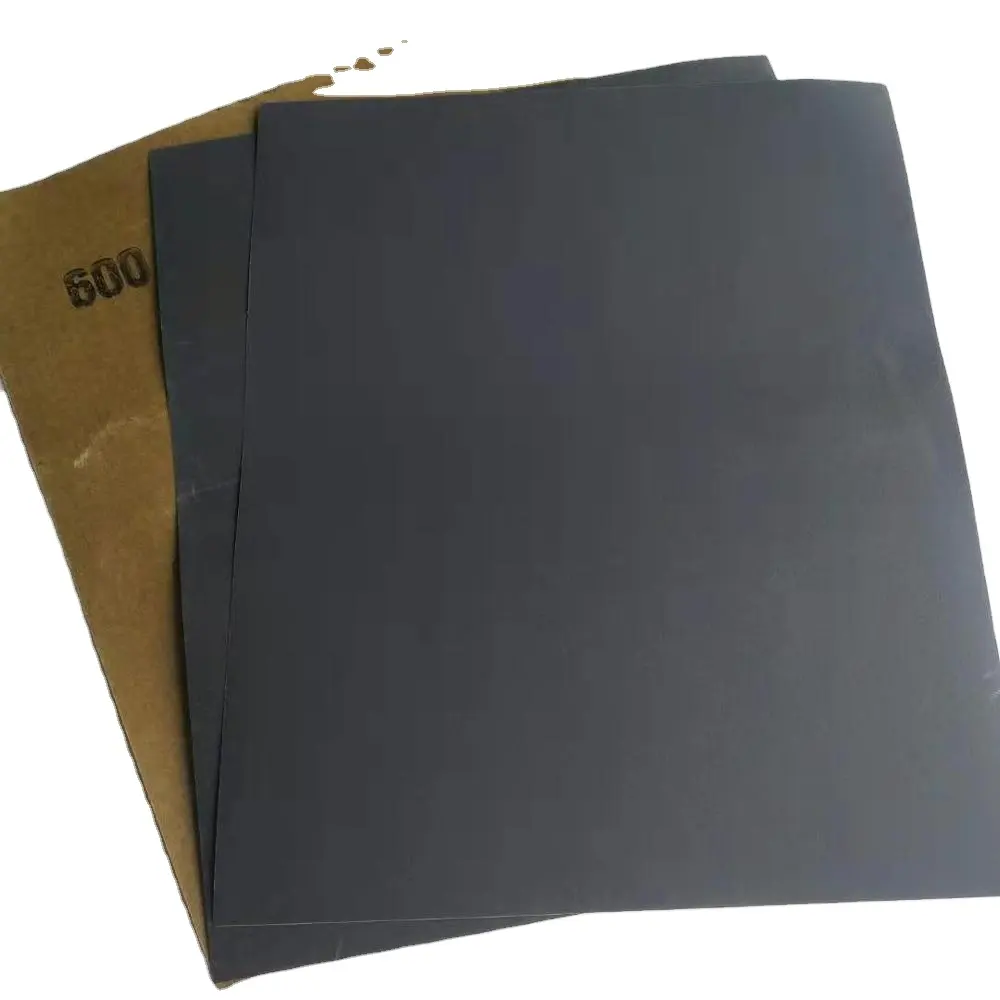 Papier imperméable au latex de haute qualité de 7 pouces x 9 pouces, papier abrasif pour papier abrasif de polissage à la main
