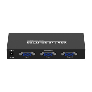Divisor VGA de 2 puertos de 350MHz para 1 computadora 2 pantallas 1 entrada 2 salidas VGA Splitter 1x2 Max 2560x1440