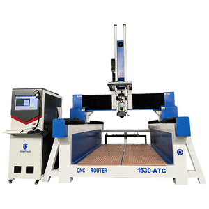Wei hong NK280 controlador de 4 ejes cnc router 1325 atc de tipo lineal de mdf de madera de corte de máquina de enrutador cnc - Product Image 1