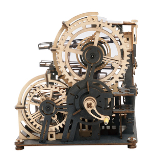 Robotime RokrDIY手作り組み立てウッドクラフトギフトLGA01マーブルランゲームおもちゃ3D木製パズル - Product Image 3