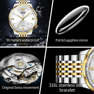 Oupinke 3269 thấp moq OEM chất lượng cao Bộ xương Tourbillon phong trào Relojes Đồng hồ cơ khí tự động Mens cổ tay đồng hồ - Product Image 6