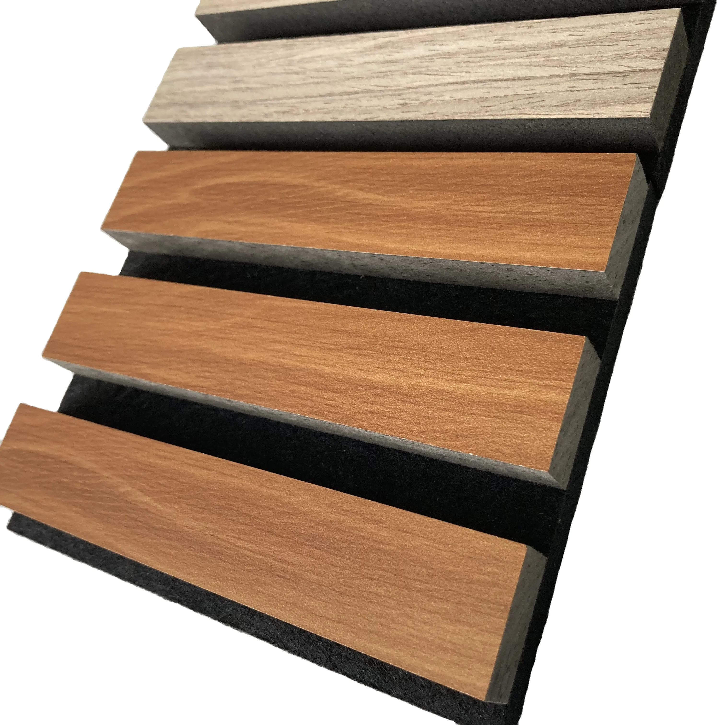 FOJU Factory Proveedores Modelo de madera maciza Roble natural Listón de madera acústica Paneles de pared insonorizados