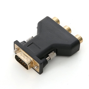 New Arrival <strong>VGA</strong> <strong>RCA</strong> Adapter 3RCA Video Female <strong>to</strong> HD 15 Pin <strong>VGA</strong> Converter Style Component Video Jack Adapter - Product Image 4
