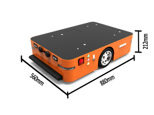 Robot AGV Vehículo de manejo de materiales guiado automatizado con función de autoconstrucción para manejo de materiales - Product Image 3