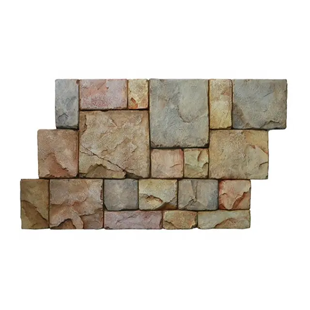 Archaize 벽돌 가짜 돌 바위 벽돌 3D 벽 패널 PU 돌 실내 야외 벽 장식 배경 벽