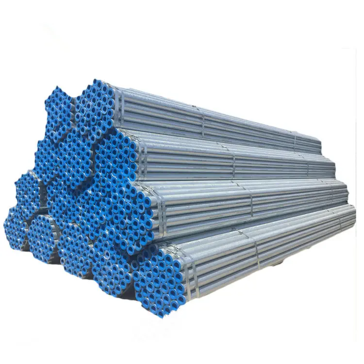 Galvanizli boru 1 1/2 "x SCH40 S275JR veya S355JR veya S355J2 12.000mm EN10219 uzunlamasına kaynaklı çelik borular yüksek kaliteli yeterli