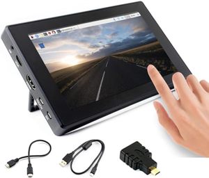 Schermo 1024x600 IPS Display Monitor copertura in vetro Raspberry Pi 4B/3B/3B/Jetson 7 pollici LCD (H) Touch Screen capacitivo - Product Image 1