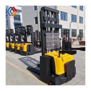 Depo çatal 1 ton 1.2 ton 1.5 ton 2 ton elektrikli istifleyici CE ile ayarlanabilir çatal ile tam elektrikli palet istifleyici - Product Image 3