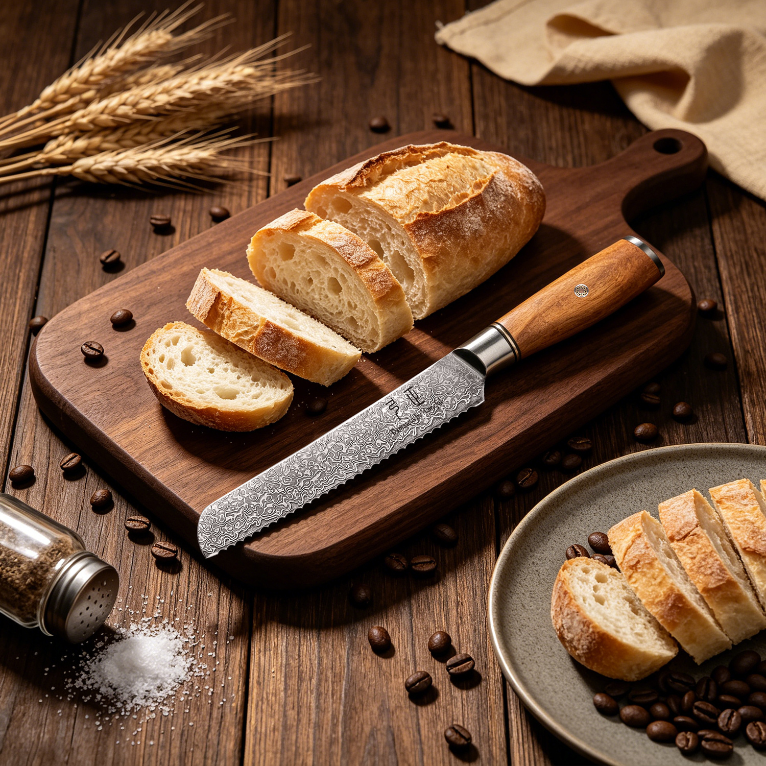 8'' Bread Knife brown