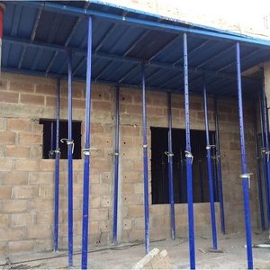 Materiales de construcción andamios puntales de acero galvanizado soporte de hormigón ajustable encofrado Utilería de acero materiales de construcción