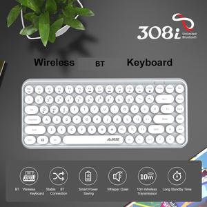 Teclado inalámbrico 308i BT, teclado redondo de 10m, BT, conexión de 84 teclas para PC y portátil de varios sistemas - Product Image 2
