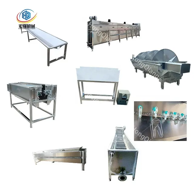 small scale chicken slaughter house poultry killing equipments producing line with 500bph